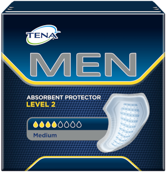 TENA Men Level 2 - orta seviyede idrar kaçırma ve inkontinans için erkeksi koruma