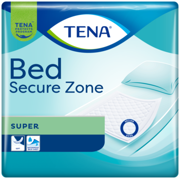 TENA Bed Secure Zone Super | Weiche und komfortable Schutzunterlage bei Inkontinenz