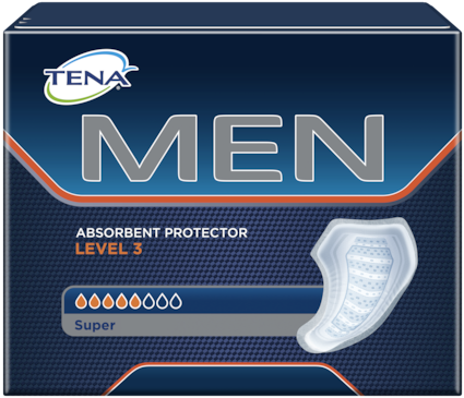 TENA Men Absorbent Protector Level 3 – incontinence pad for comfort and ...