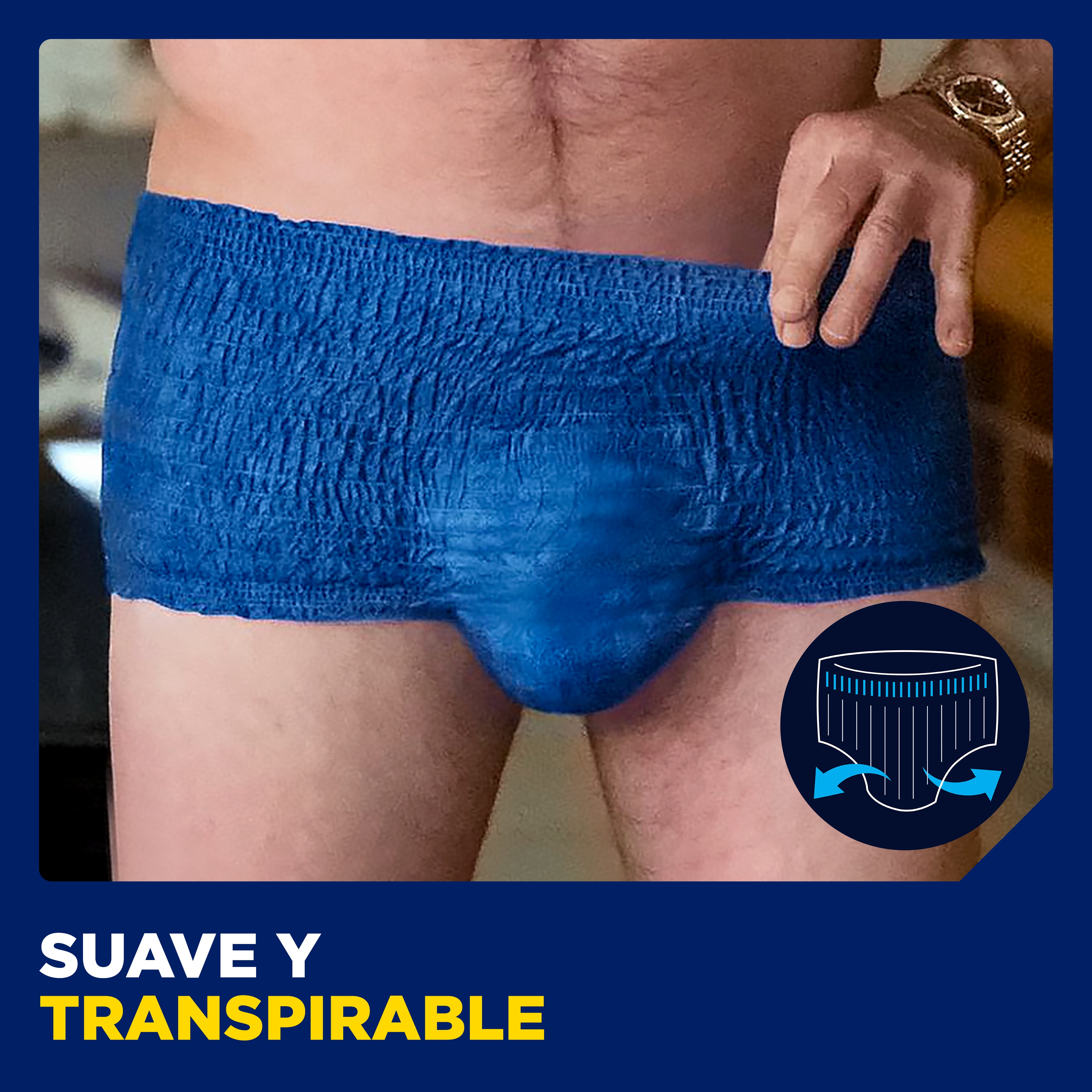 Suave y transpirable