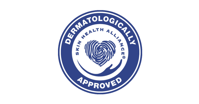 Ein Logo, das zeigt, dass TENA ProSkin-Produkte von der Skin Health Alliance dermatologisch zugelassen sind.