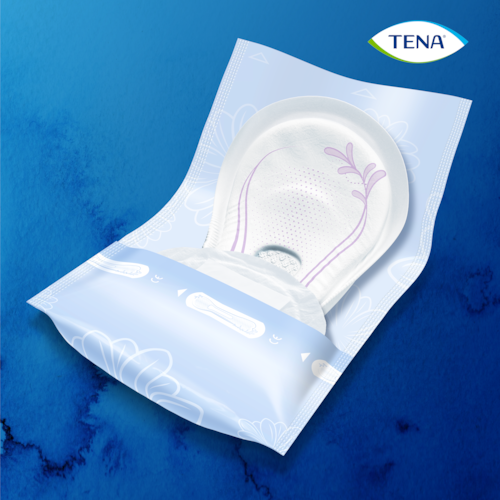 Opening a TENA Discreet Extra single wrapped