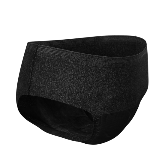 Tuotekuva, jossa TENA Silhouette Normal Low Waist Noir -suojaavat alushousut