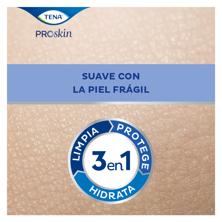 Suave con la piel frágil