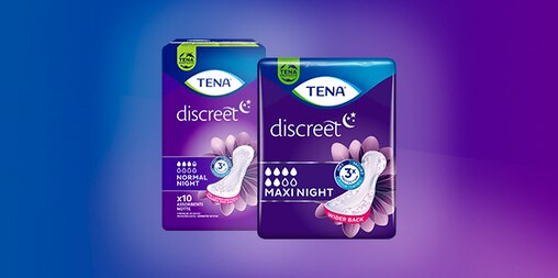 Οι σερβιέτες νυκτός TENA έχουν σχεδιαστεί για να σας προσφέρουν έναν καλό νυχτερινό ύπνο.