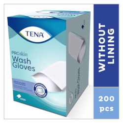 TENA ProSkin Wash Gloves pesukindad  Kilevoodrita pesulapp keha igapäevaseks puhastamiseks