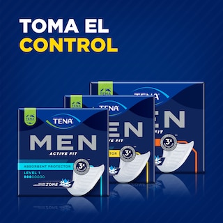 Imagen de los 3 TENA Men Protectores
