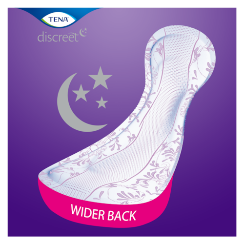 TENA Discreet Maxi Night with extra width for optimal security when sleeping