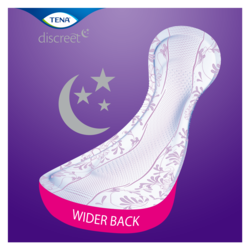 TENA Discreet Maxi Night with extra width for optimal security when sleeping