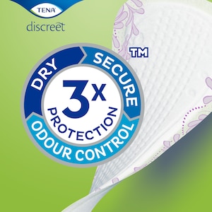 TENA Discreet Liners with Triple Protection against urine leaks, odour and moisture