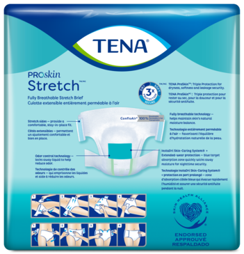 TENA ProSkin Stretch Briefs Super back of pack