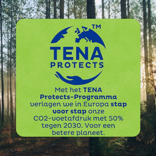 TENA Protects-programma – verlaagt onze CO2-voetafdruk met 50% tegen 2030. Voor een betere planeet