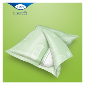 TENA Discreet pads are conveniently individually wrapped 