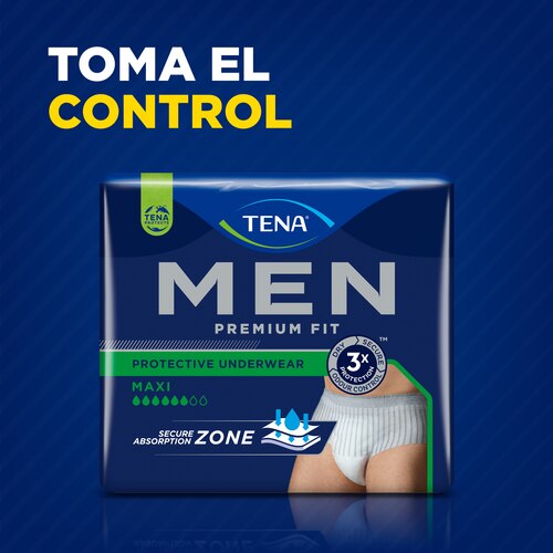 Tena Men Premium Fit Protective Underwear Maxi T-M 12 Calzoncillos  Absorbentes