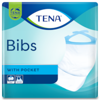 Handy disposable adult bibs from TENA