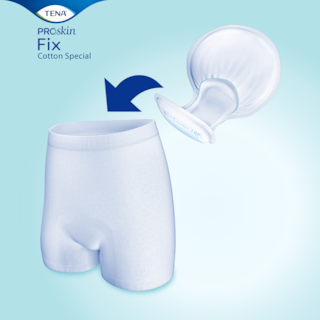 Gebruik in combinatie met grote incontinentieverbanden als TENA Comfort