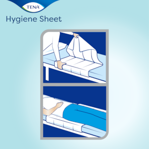 Kaip naudoti „TENA Hygiene Sheet“ apsaugines paklodes