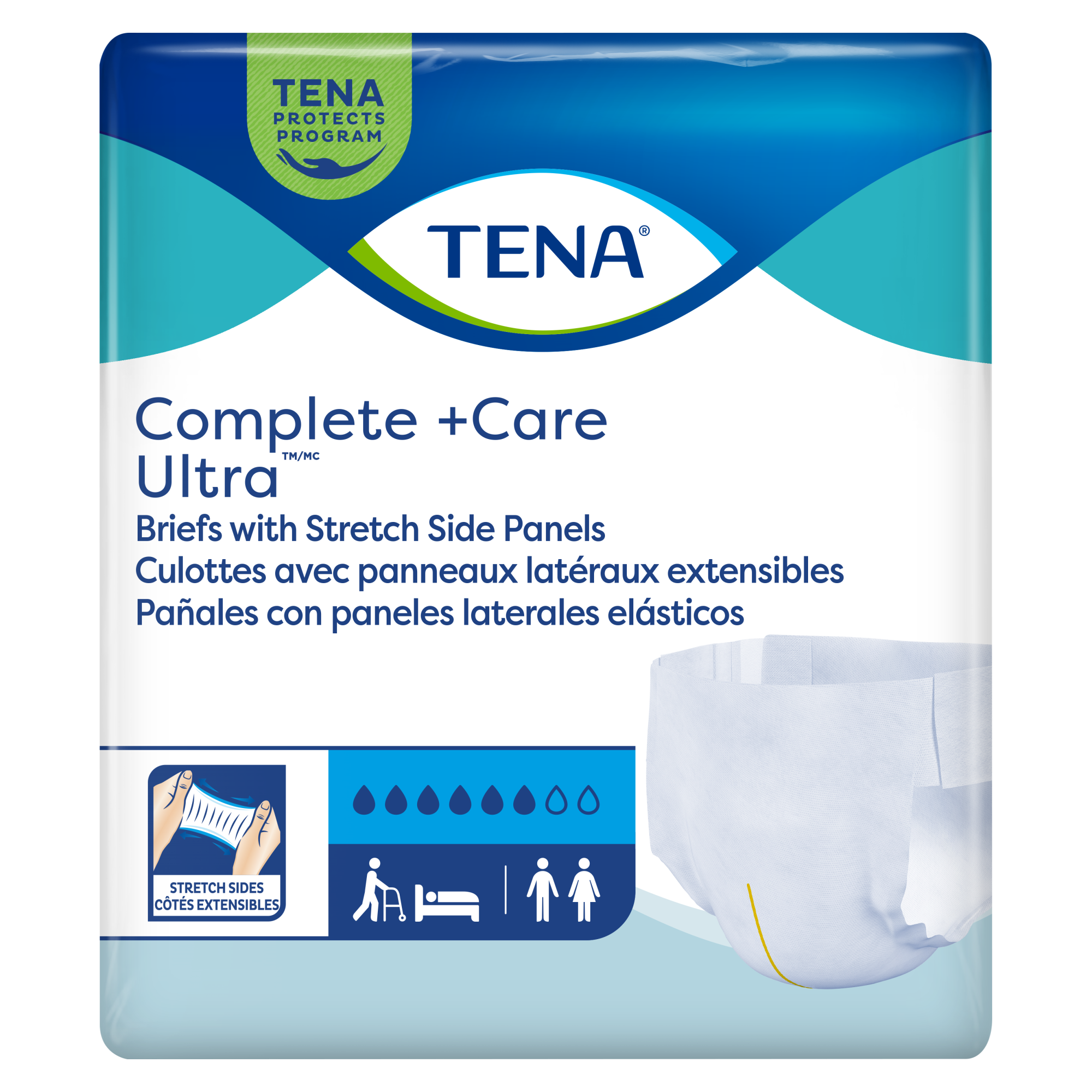 Pack shot of Complete +Care Ultra briefs