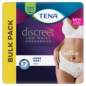 TENA Discreet Plus Low Waist White | Incontinence Underwear
