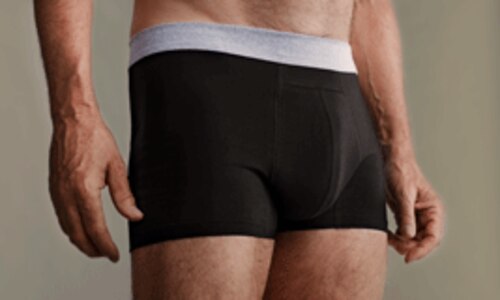Inkontinensunderbukser i boksershorts-stil til mænd, der kan genbruges