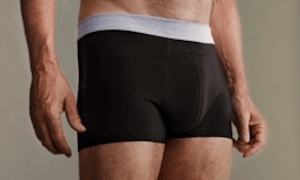Reusable incontinence boxers for men