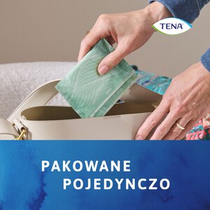 Pakowana pojedynczo podpaska na nietrzymanie moczu wkładana do torebki damskiej