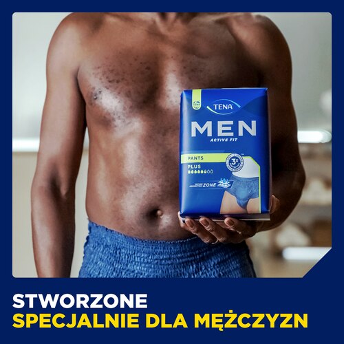 TENA Men Pants Plus Blue L/XL - bielizna chłonna dla mężczyzn 2x30szt. -  Dla mężczyzn - TENA - ESSITY - STREFA MAREK - Sklep Medyczny i Zielarski