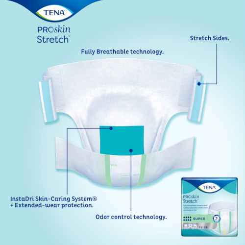TENA ProSkin Stretch Super Briefs, XXXL — Pristine Medical