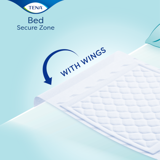 Bed pad with wings