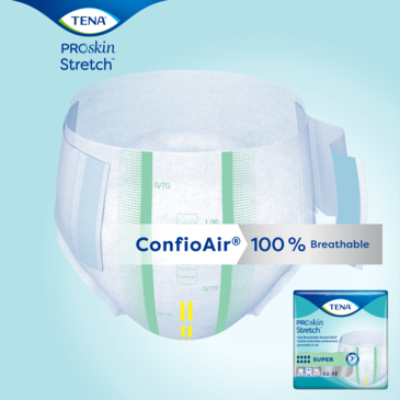 TENA Stretch Briefs Super are 100% breathable