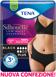 TENA Silhouette Plus Low Waist Black