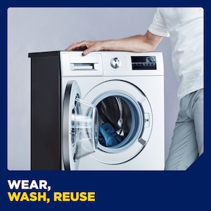 Wear, wash, reuse