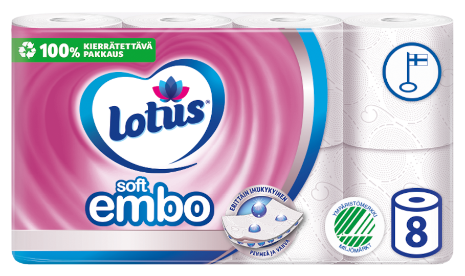 Lotus Soft Embo wc-paperi 40 rl