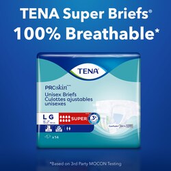 TENA Super Briefs 100% Breathable
