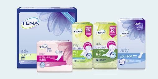 TENA woman product range
