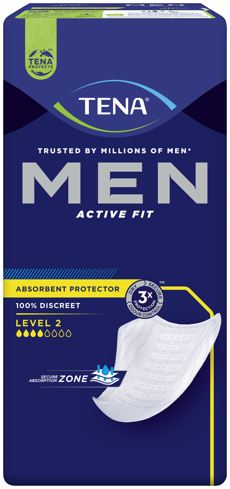 TENA Men Active Fit Absorbent Protector Level 2 | Incontinence pad