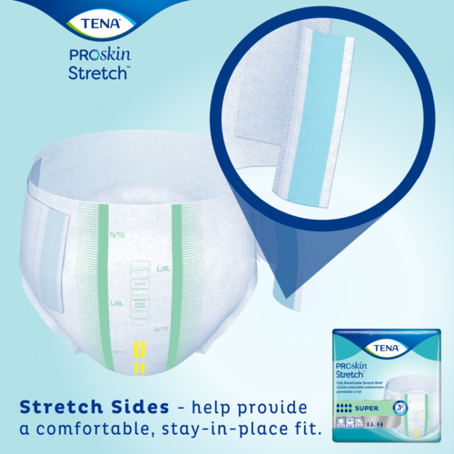 Incontinence briefs with Stretchy sides