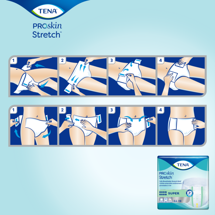 How to use TENA ProSkin Stretch Briefs