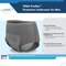 Protective incontinence underwear for men that is designed to look and feel like real underwear