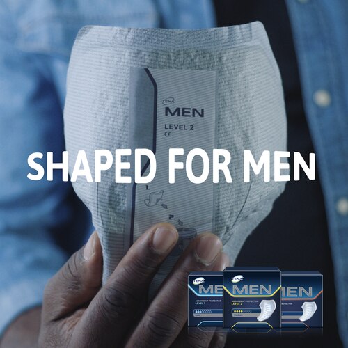 TENA MEN Absorbent Protector Level 2 – masculine pad for medium urine leaks
