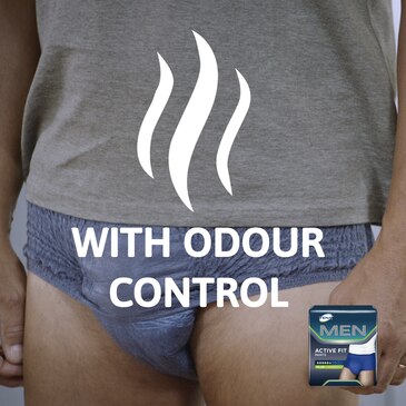 TENA Men Active Fit heeft Odour Control™