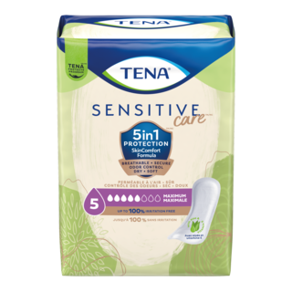Pack shot of TENA Sensitive Care Maximum Pad