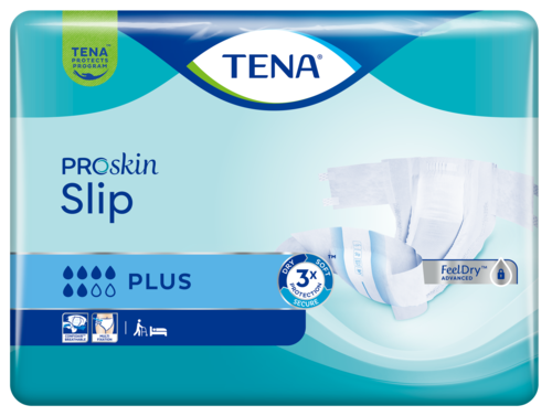 TENA PROskin Slip Plus M 72枚入り TENA Slip Plus | All-in-one incontinence adult diaper with tabs
