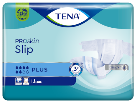 Nohavičky TENA Slip Plus - všestranná inkontinenčná ochrana so širokými upevňovacími páskami