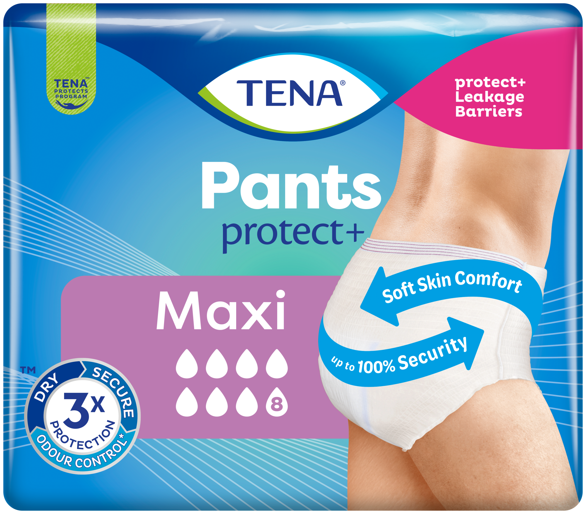 Confezione di TENA Pants protect+ Maxi – TENA