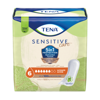 Pack shot of TENA Sensitive Care Ultimate Pad
