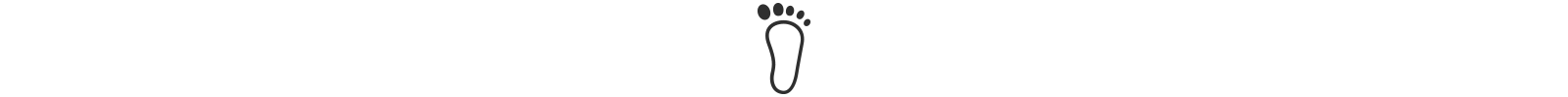 An icon of a footprint 