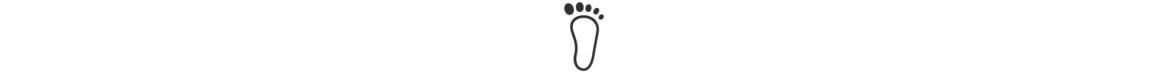 Een pictogram van een voetafdruk 