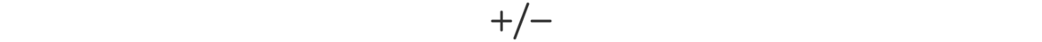 Pluss- ja miinusmärki kujutav sümbol   