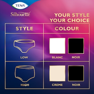 Style Guide for TENA Silhouette underwear
